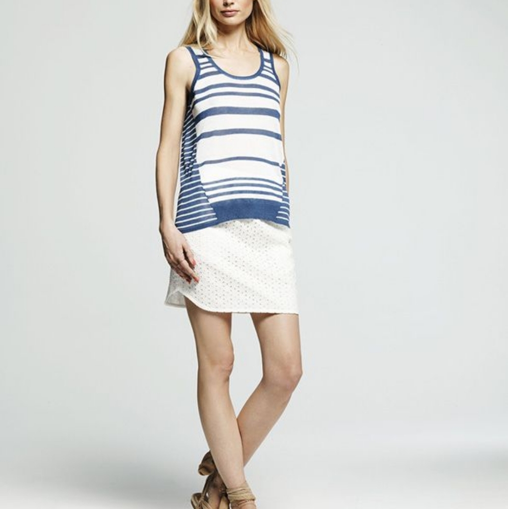 Peter Som striped knit tank